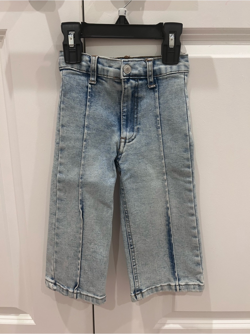 Jessica Simpson Girls Light Wash Wide-Leg Jeans
